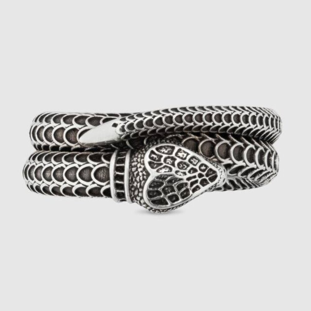 GUCCI Silver 925 Snake Ring 577294 J8400 - Picture 2 of 15